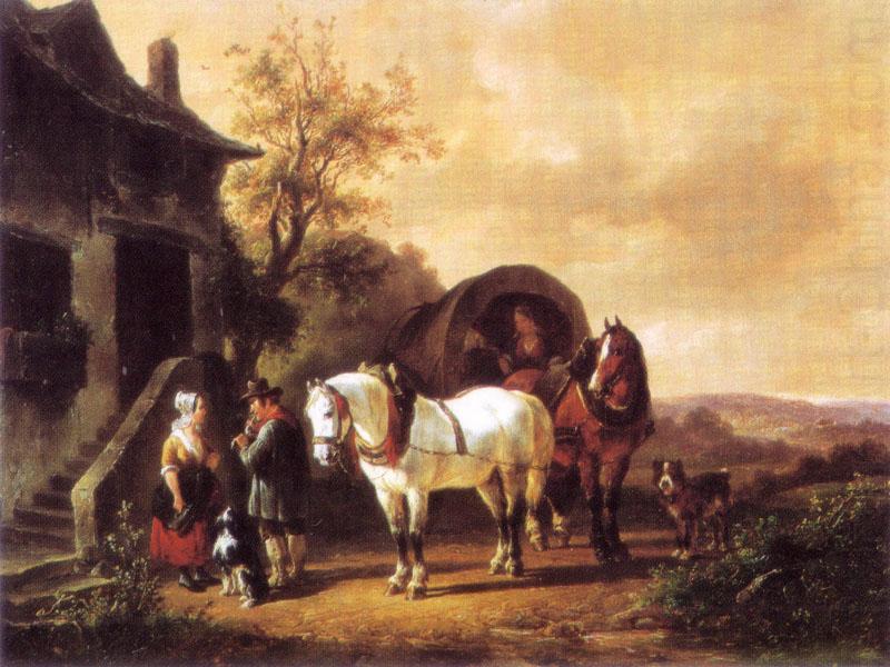 Wouterus Verschuur Waiting before the inn china oil painting image